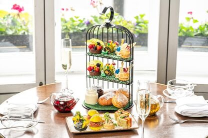 Botanical Afternoon Tea with a Glass of Bubbles for Two at 5 Star London Marriott Hotel Park Lane