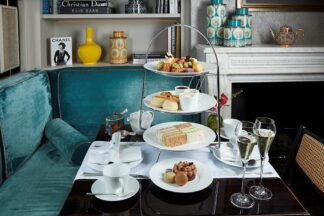 Champagne Afternoon Tea for Two at 5 Star Flemings Mayfair Hotel