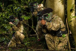 Forest Paintballing for Two with 200 Paintballs Each and Lunch at GO Paintball London