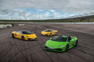 Four Supercar Driving Blast at a Top UK Race Track