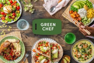 Green Chef One Week Meal Kit with Four Meals for Two People