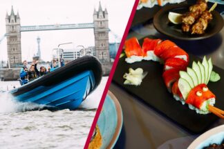 Jet Speedboat Experience with a Two Course Meal for Two at Inamo