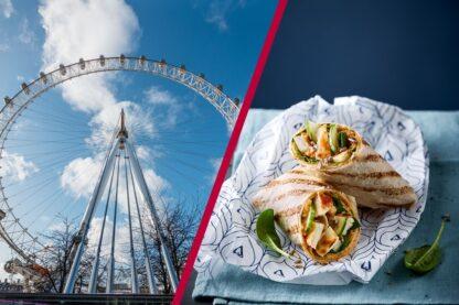 London Eye Tickets with Lunch at Patisserie Valerie for Two