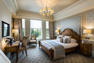 Overnight Luxury Stay in a Feature Room for Two at Down Hall Hotel