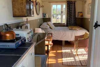 Overnight Stay in a Traditional Shepherd's Hut for Two with The Duke Campsite