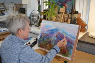 Painting and Drawing Art Class for Two at Lyndene Art Studio