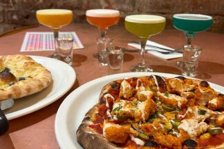 Pizza and Pornstar Martinis for Two at Revolution Bars