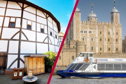 Shakespeare's Globe Guided Tour and Thames River Rover Cruise for Two