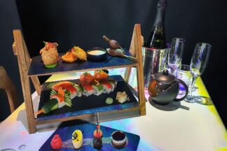 Sushi and Asian Tapas Afternoon Tea with Bottomless Bubbles for Two at Inamo
