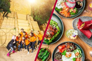 The Crystal Maze LIVE Experience in Manchester with One Course Meal with Prosecco for Two at Banyan