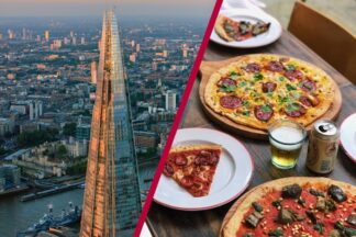 The View from The Shard with Bottomless Pizza at Gordon Ramsay's Street Pizza for Two