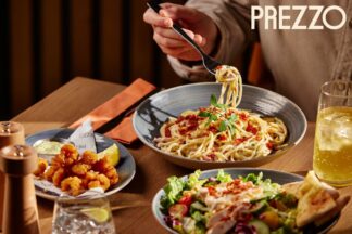 Three Course Meal for Two at Prezzo