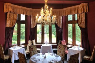 Three Course Meal with a Glass of Wine for Two at the Ruthin Castle Hotel