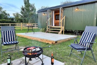 Two Night Stay in a Traditional Shepherd's Hut for Two with Brisley Hall Farm