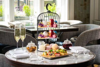 Botanical Afternoon Tea with a Glass of Bubbles for Two at 5 Star London Marriott Hotel Park Lane