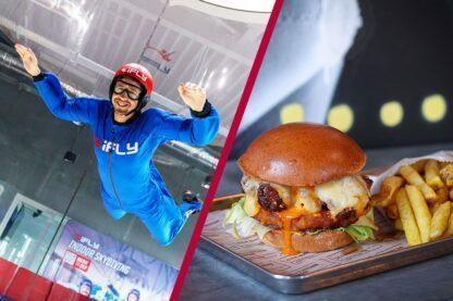 iFLY Indoor Skydiving at the O2 with Burger Experience at Gordon Ramsay Street Burger for Two