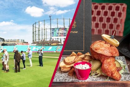 Kia Oval Cricket Ground Tour and Two Course Meal for Two at The Top Hat Restaurant and Bar