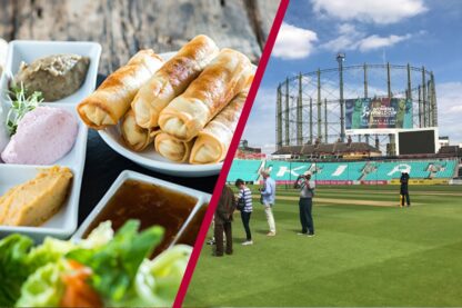 Kia Oval Cricket Ground Tour and Two Course Pre-Theatre Meal for Two at B Bar