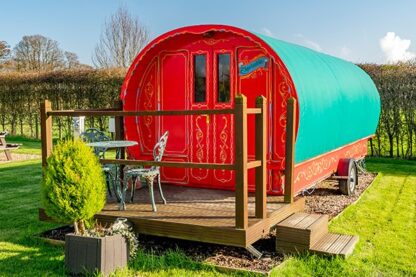 Two Night Stay in a Romany Caravan at South Lytchett Manor Glamping Park