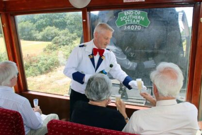 Prosecco Cream Tea and Steam Train Experience for Two at Swanage Railway